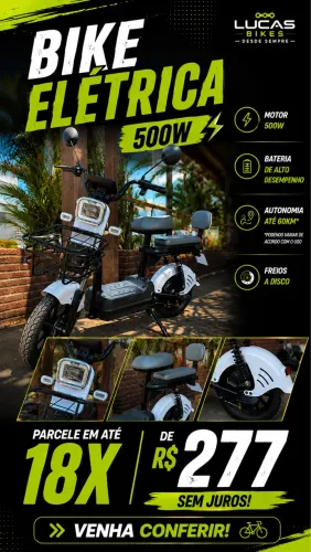 Bike eletrica 500 w 48v