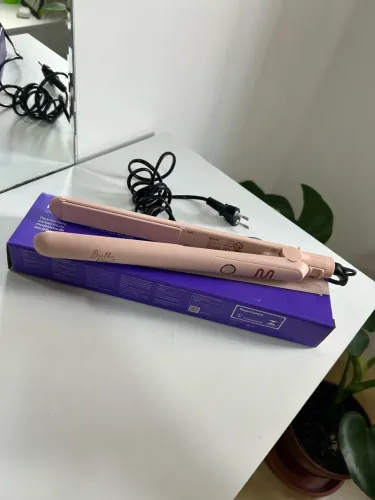 prancha de cabelo multi brilho rosé