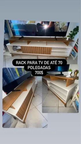Rack de tv de até 70 polegadas