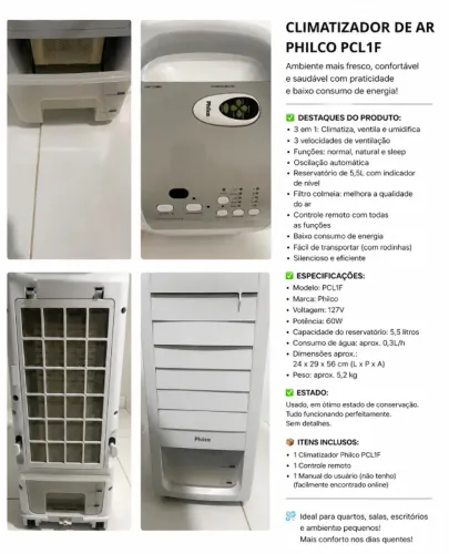 Climatizador Philco 