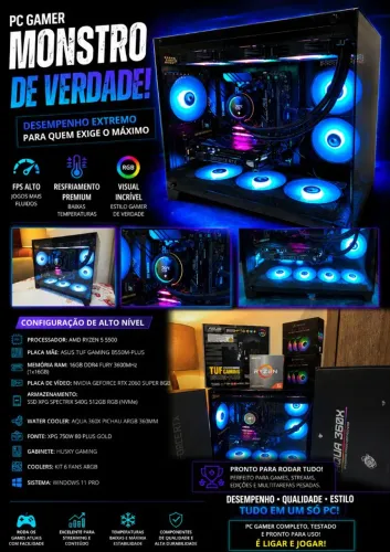 PC GAMER > DESEMPENHO, GRÁFICO e FPS ALTO + VISUAL RGB