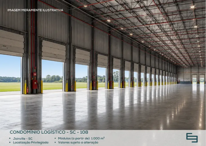 Galpão logístico de 10.160 m² para alugar na SC-108 - Joinville/SC