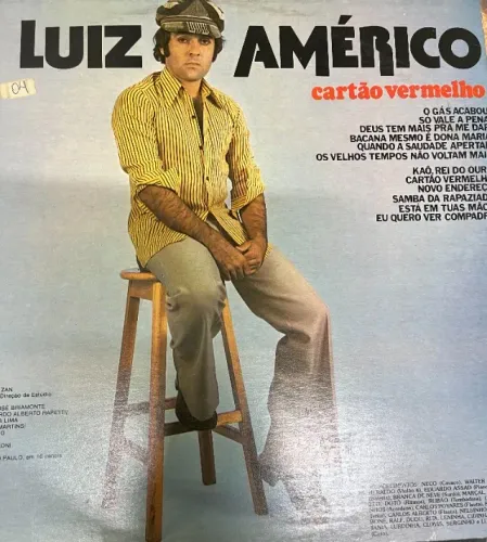 LP DISCO VINIL LUIZ AMERICO - CARTAO VERMELHO