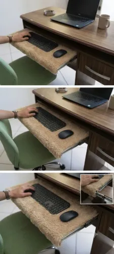 Escrivaninha / Mesa para Computador com Gaveta e Suporte de Teclado