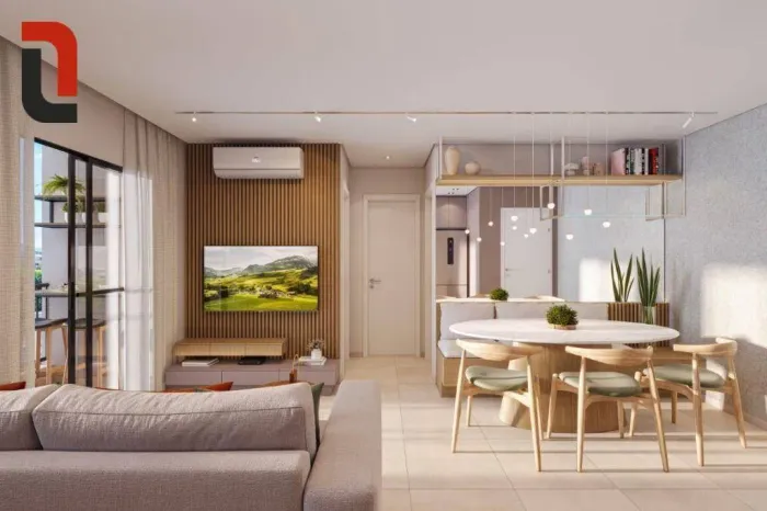 Vega Neoville Apto 46m² 2 quartos, sacada gourmet e 1 vaga