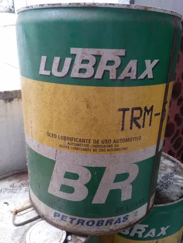 ÓLEO LUBRIFICANTE LUBRAX TRM-1BR PETROBRÁS-TAMBOR 20 LITROS ANTIGO