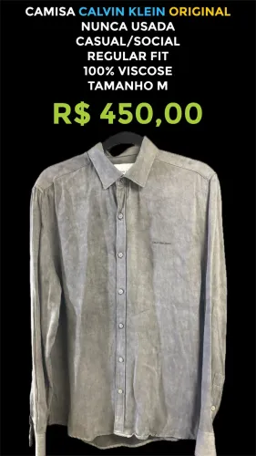CAMISA CALVIN KLEIN ORIGINAL NOVA!