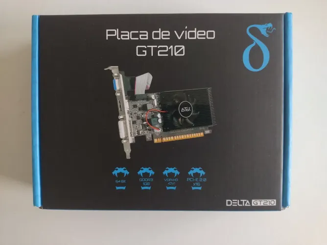 GT 210 Nvidia na caixa pouco uso .
