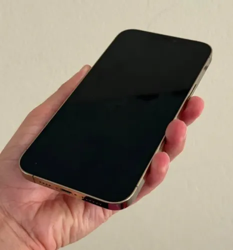 iPhone 12 Pro Max gold sem detalhes top 