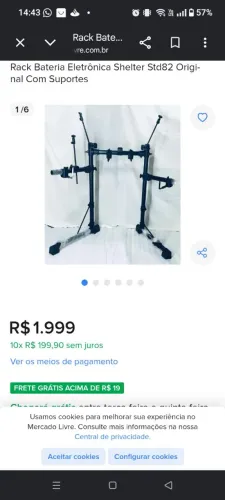 Suporte de bateria eletrônica 