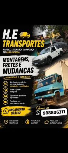 Frete, Mudanças , frete barato, Caminhão fechado 