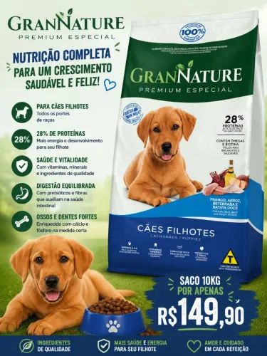 Ração gran nature filhotes (10kg)