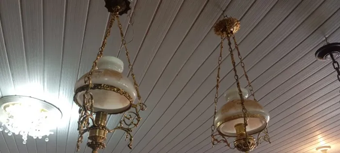 Par de lustre de bronze 