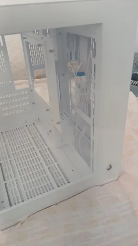 Gabinete RISE MODE Galaxy glass Mini Branco Novo Lacrado
