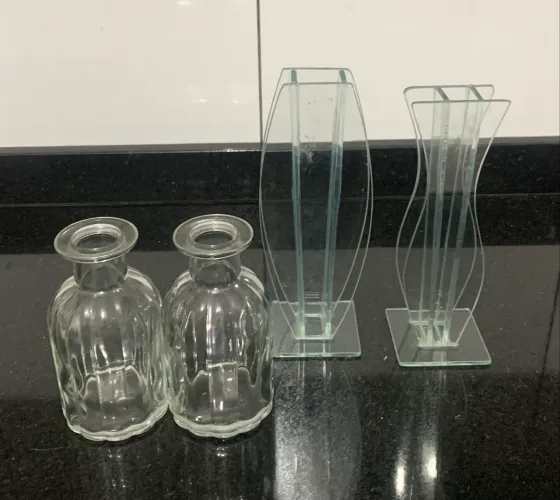 Vaso de vidro para flores