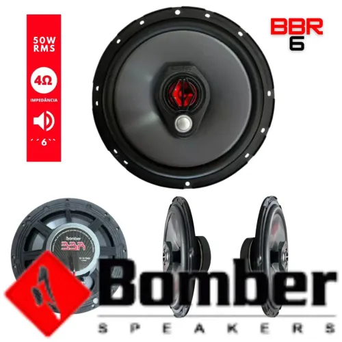 Auto Falante Bomber Triaxial Par Porta Traseira Dianteira