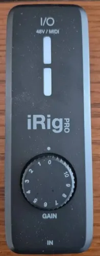 Interface de áudio IK multimédia IRIG Pro I/0 24 Bits 96kHz Midi e Phantom Power