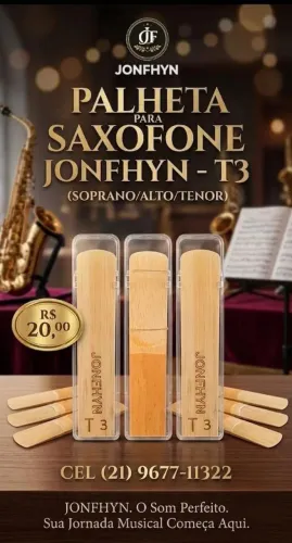 Palheta para saxofone alto de ótima qualidade 