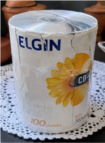 LOTE DE CDs VIRGENS CD-R ELGIN - 700 MB / 80 MIN - 52X