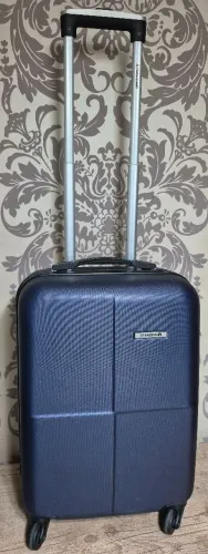 Mala de viagem pequena de bordo 10kg Strada (azul)