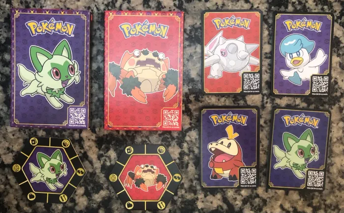 Envelopes promocionais Pokémon TCG, coleção ?Batalha Suprema? do McLanche Feliz em 2023