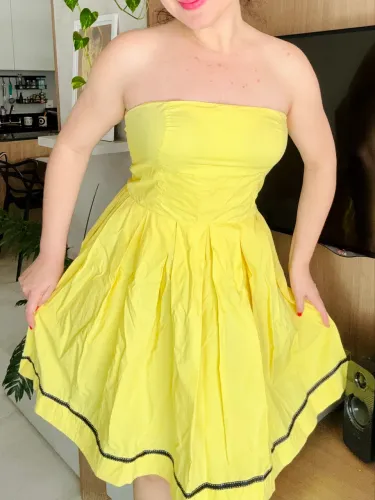 vestido Maria Valentina tomara-que-caia
