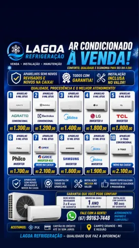 Aparelhos Ar condicionado ( com instalação )