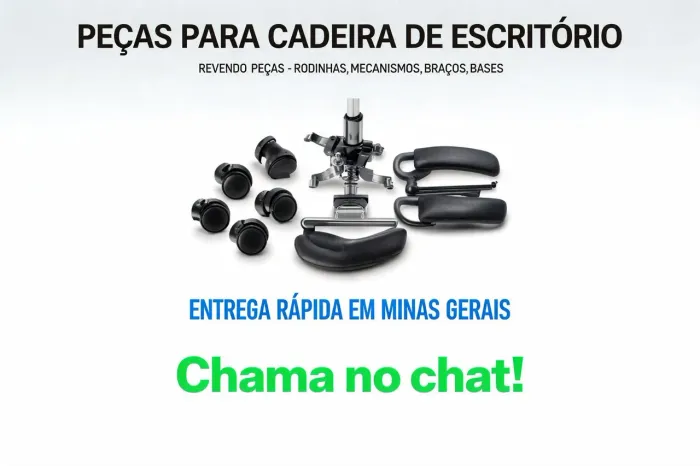 Peças para Cadeira de Escritório - Rodinhas, Mecanismos, Braços, Bases e muitos mais.