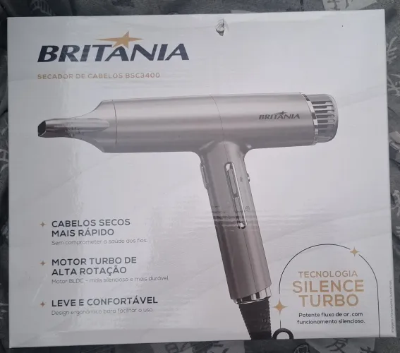 Secador de Cabelos Britânia Mais Silencioso 1600W BSC3400 220V