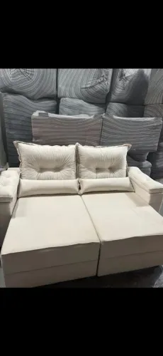 Sofá Retratil Reclinavel no Linho ou Suede