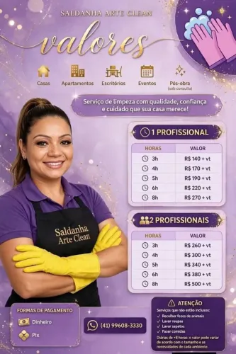 Saldanha Arte Clean _ Agência de diarista.
