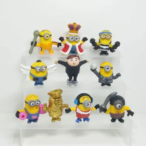 Lote 10 bonecos Minions McDonald's 2019