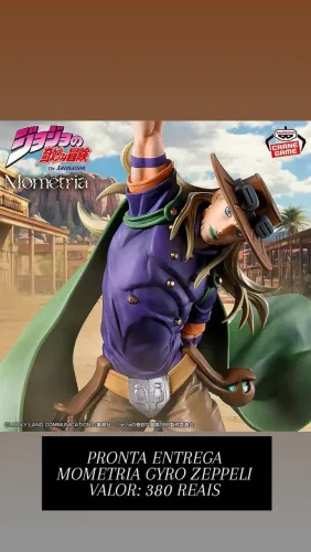 Estátua Bandai Banpresto Gyro Zeppeli - Jojo's 