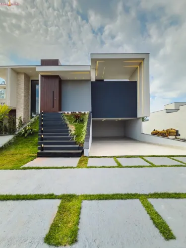 Casa de luxo em condomínio com 3 suítes e 285,17 m² em Indaiatuba-SP no Park Gran Reserve
