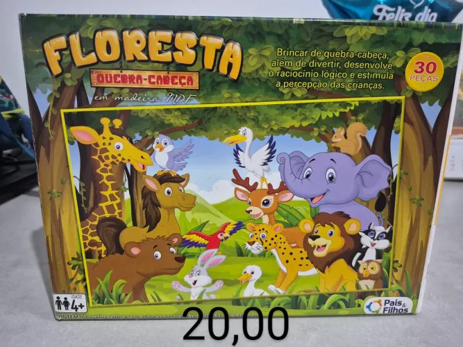 Quebra Cabeça Madeira - Floresta