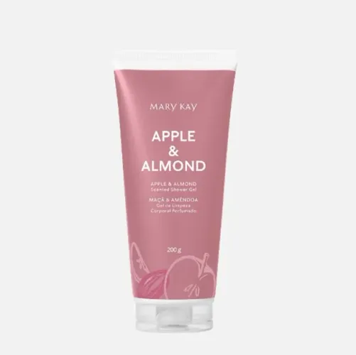 Gel de limpeza corporal perfumado Mary Kay® de maçã & amêndoa (200 gramas) c/ espuma
