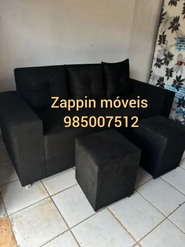 Sofá com pufs 749