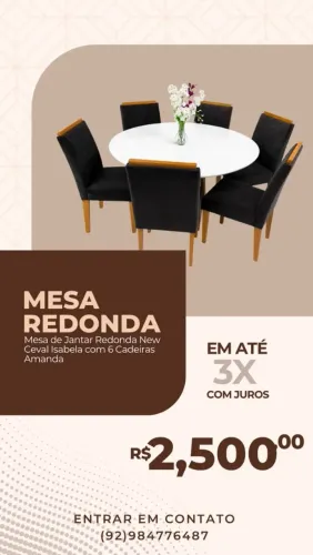 VENDE-SE MESA COM CADEIRAS