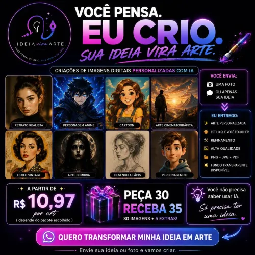 Designe ilustradora SUA IDEIA VIRA ARTE. artes personalizadas