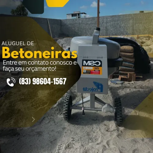 Locação de equipamentos para construção civil 