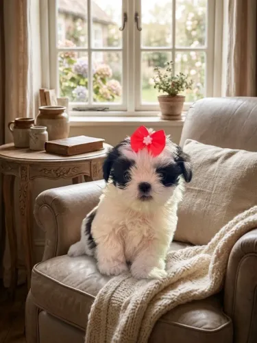 Linda filhote shihtzu fêmea 