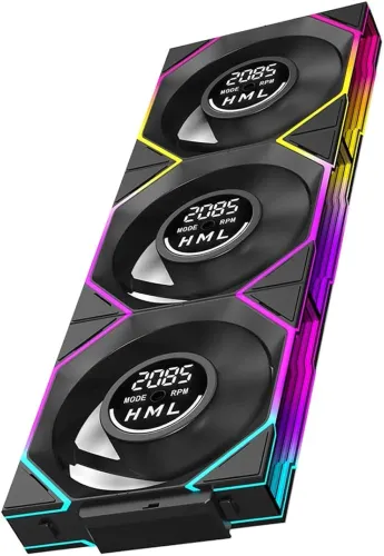 Kit com 3 Fans Jungle Leopard Interstellar V4 LCD UniFan