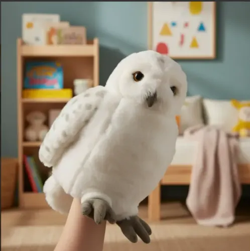 Pelúcia Fantoche Coruja Edwiges Harry Potter Orig. Universal