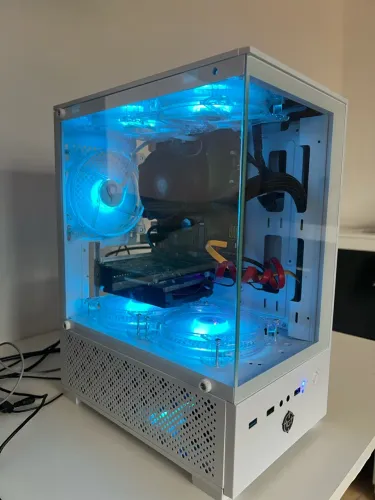 PC Gamer Completo i5 7500 8GB RX 550 SSD 120GB HD 320GB Teclado Mouse e Fone