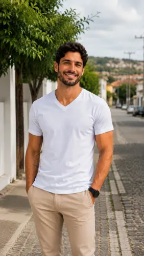 Camisa Cotton Peruana Gola V