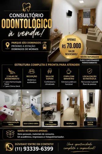 Vende-se consultório odontológico completo. 
