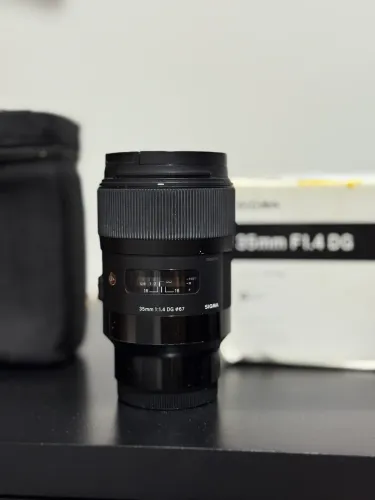 Lente sigma 35 F/1.4 DG Art montagem