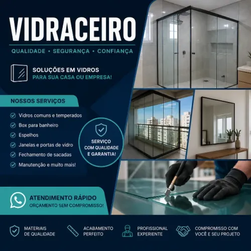 Serviços de Vidraçaria com Qualidade e Garantia