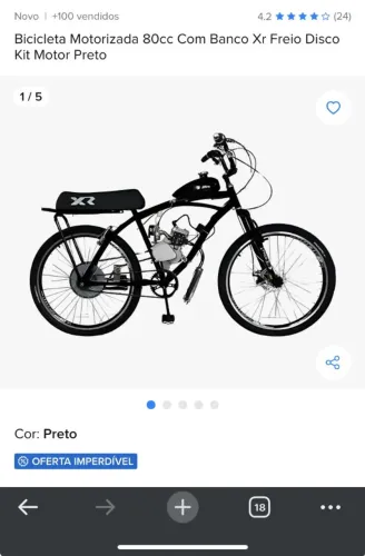 BICICLETA MOTORIZADA- MOTOR 2 TEMPOS