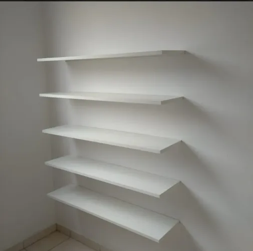 3 prateleiras 1m x 20 cm com suportes invisíveis pronta entrega por apenas 150,00